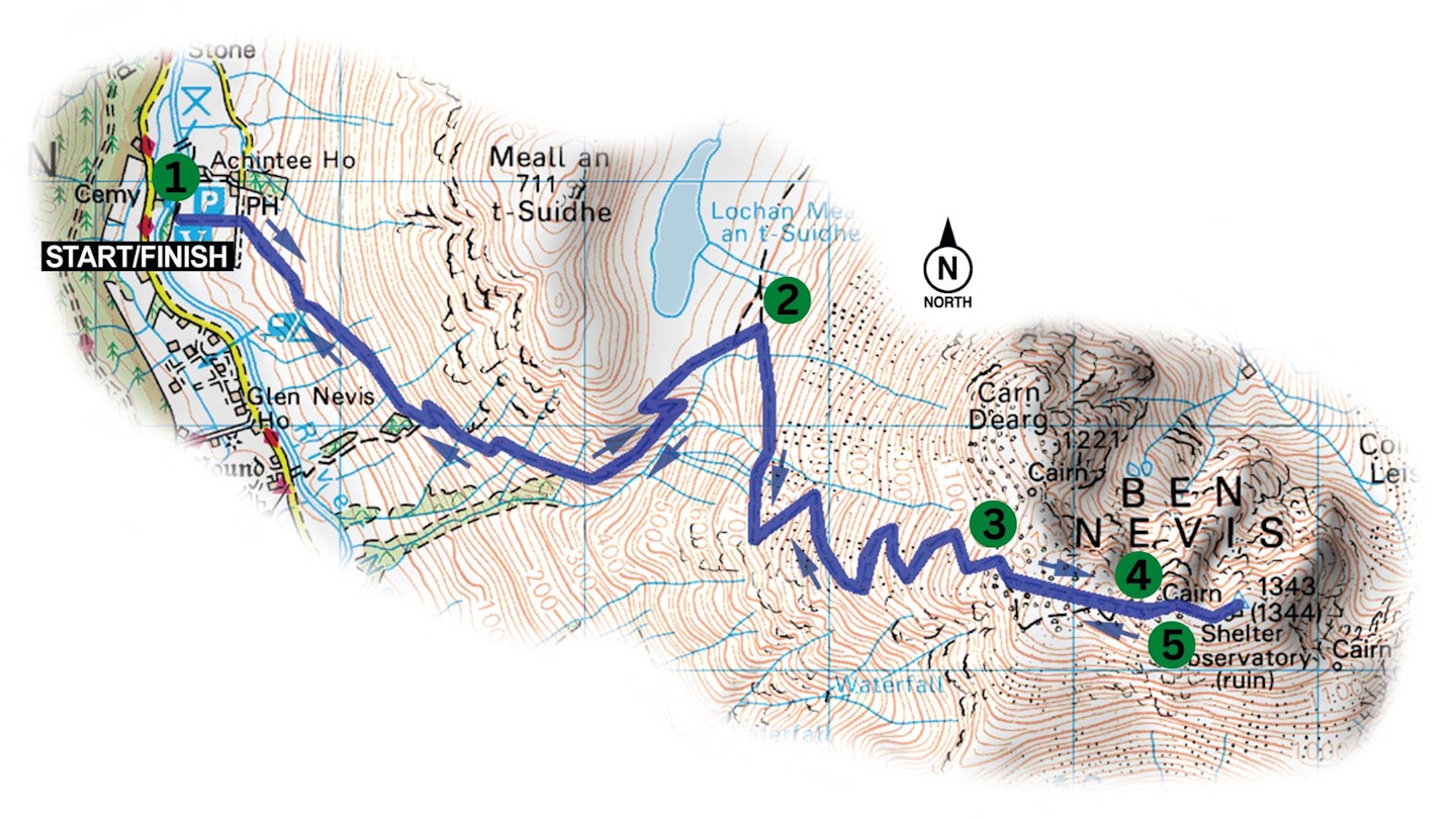 Mountain Track route diagram