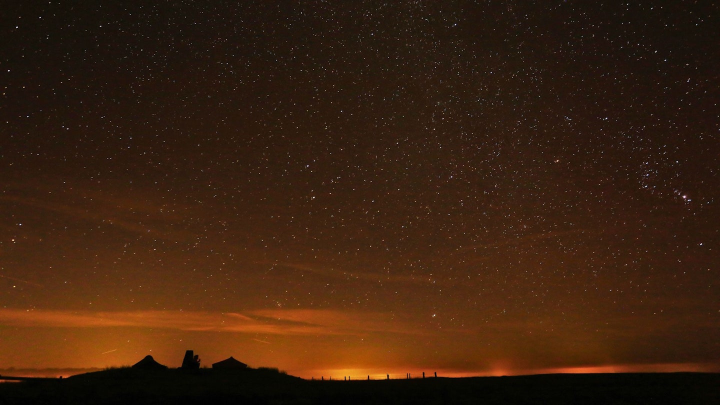 Winter night sky, Exmoor