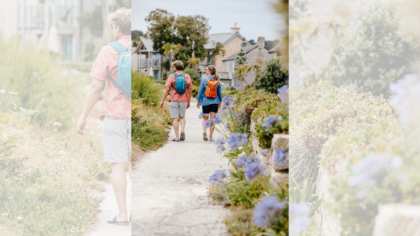 Walkers on Scilly Isles