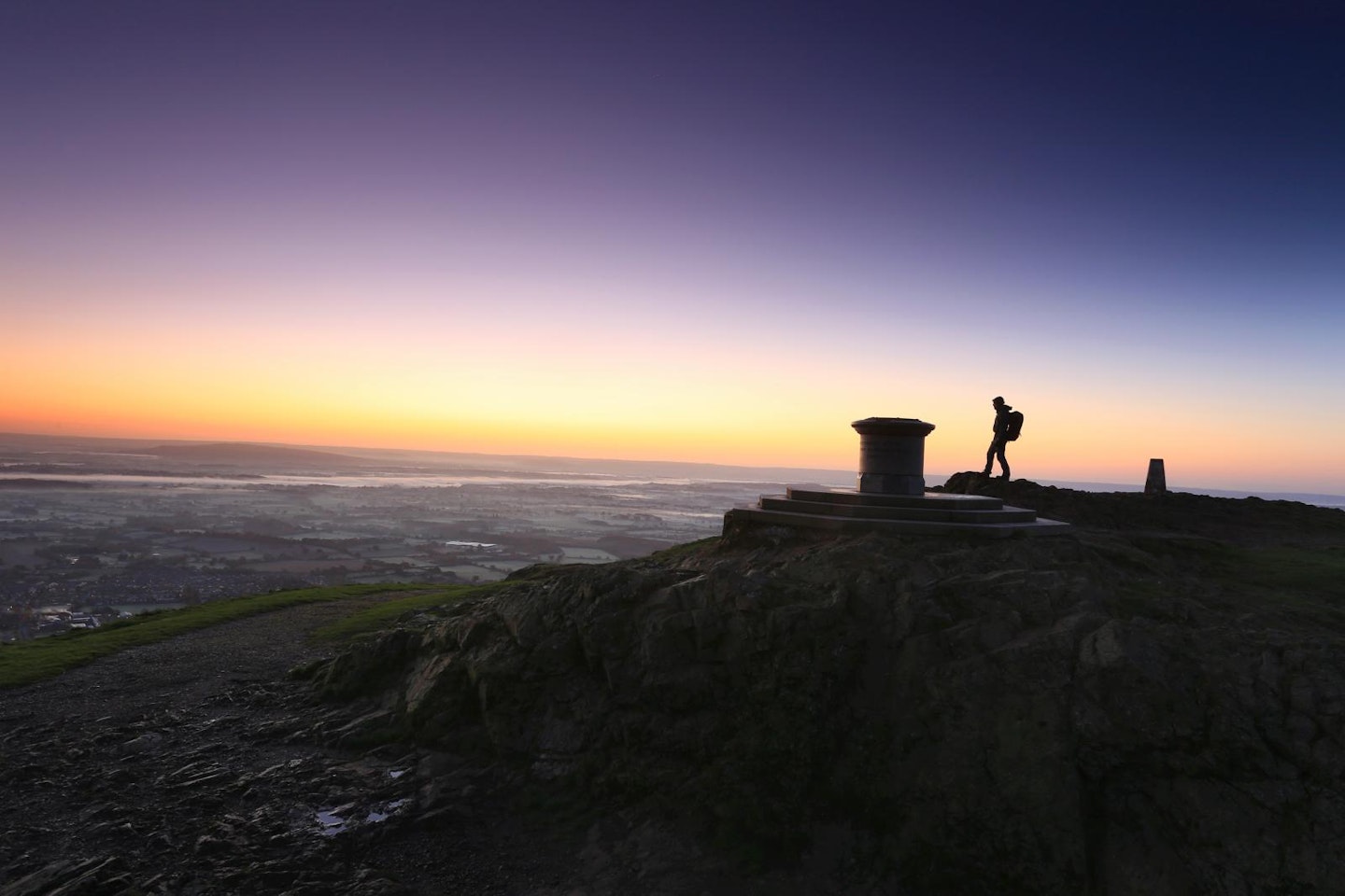 Dawn on Worcestershire Beacon Malvern Hills