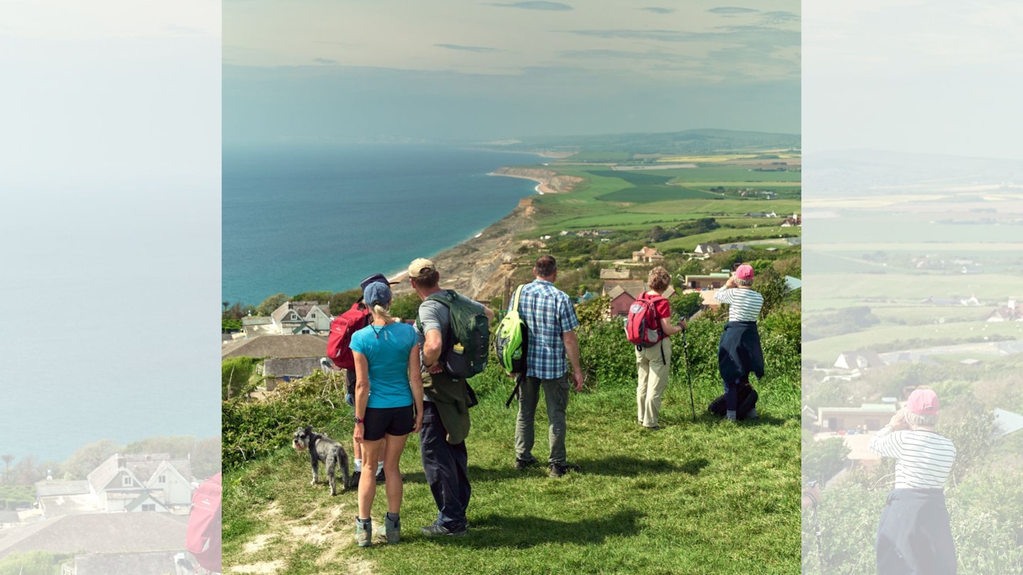Group of walkers, Isle of Wight