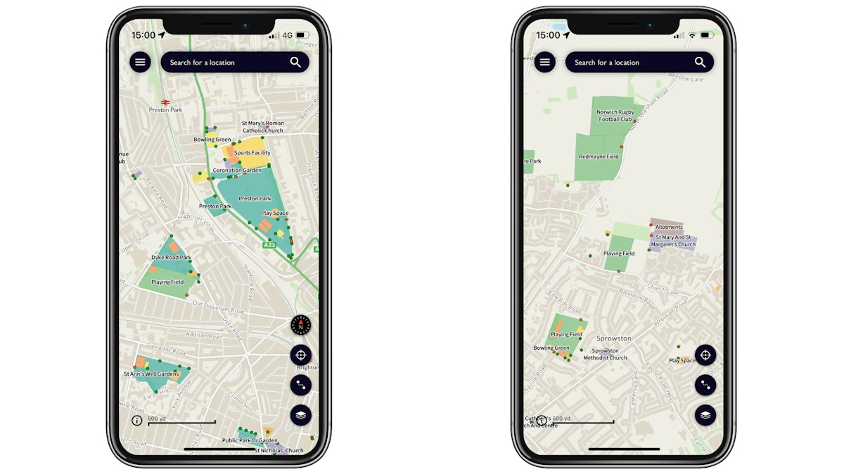 OS Maps’ Greenspace layer LFTO