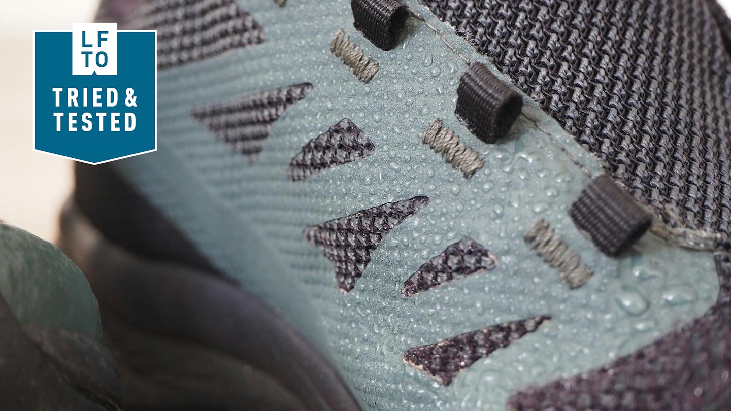 water beading test hiking boots waterproofing