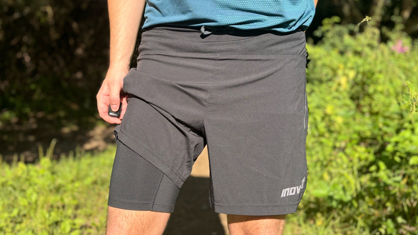 Inov8 2in1 running shorts for men