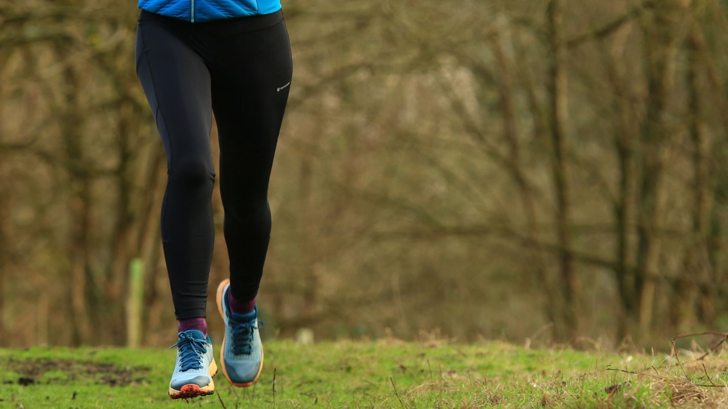 Female runner wearing leggings