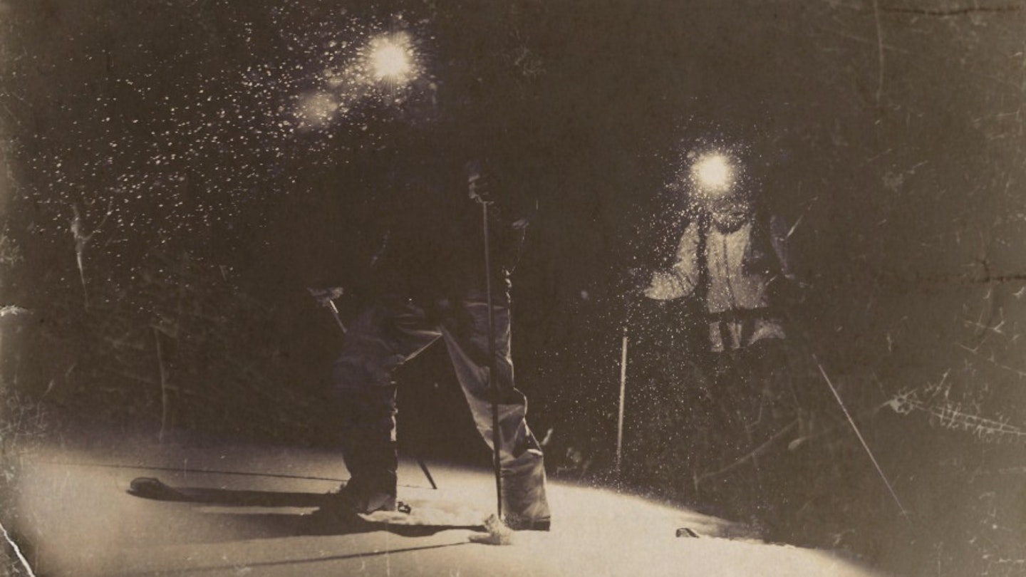 Old photo of Silva headlamp