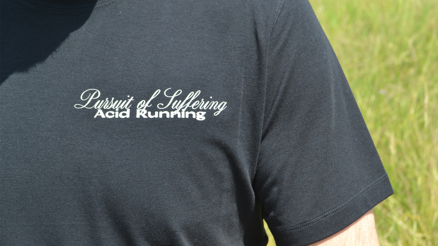 Acid Running Tee Shirt in black tested by Nick Hallissey 2