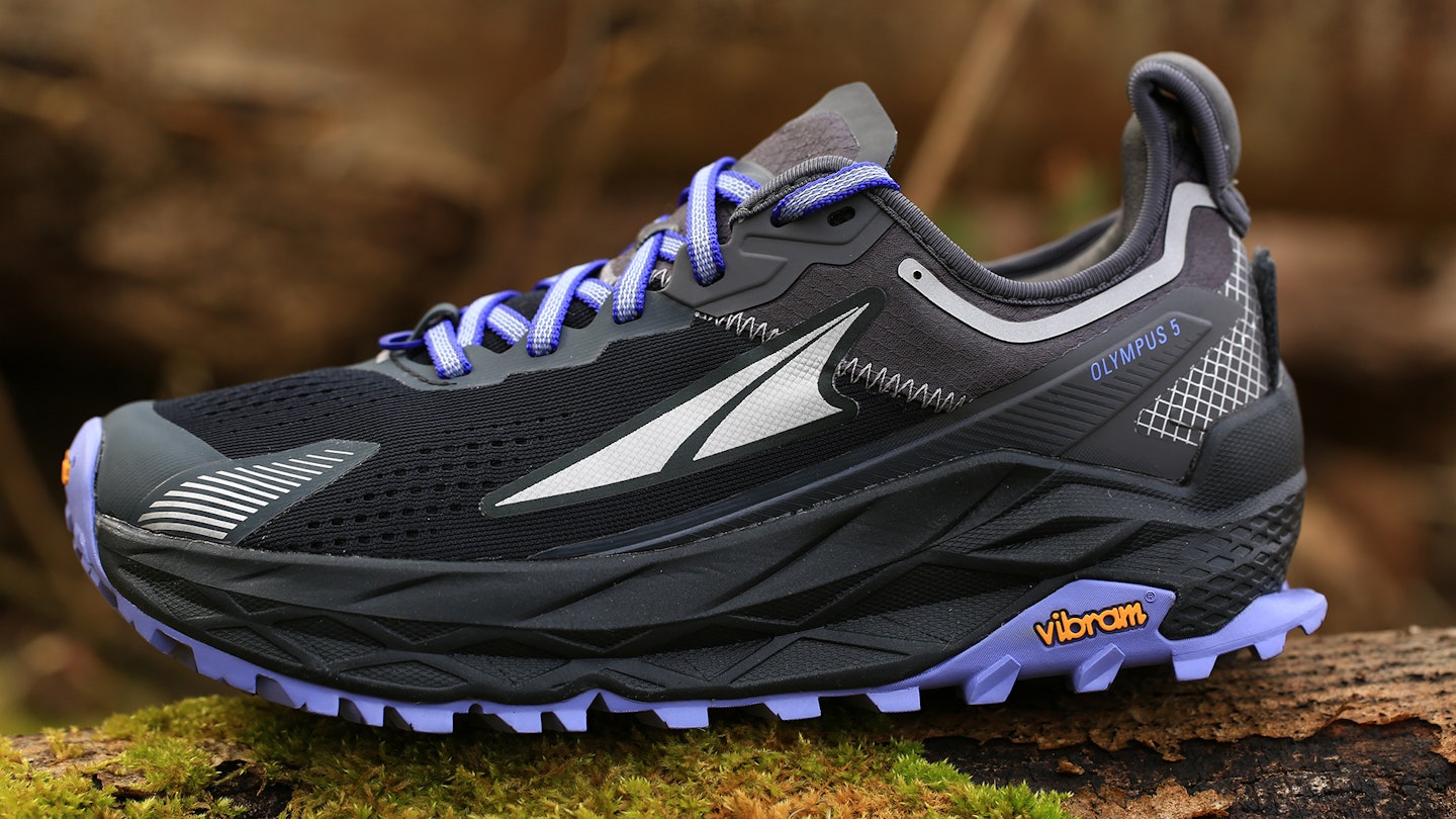 Altra Olympus 5 trail running shoes side profile