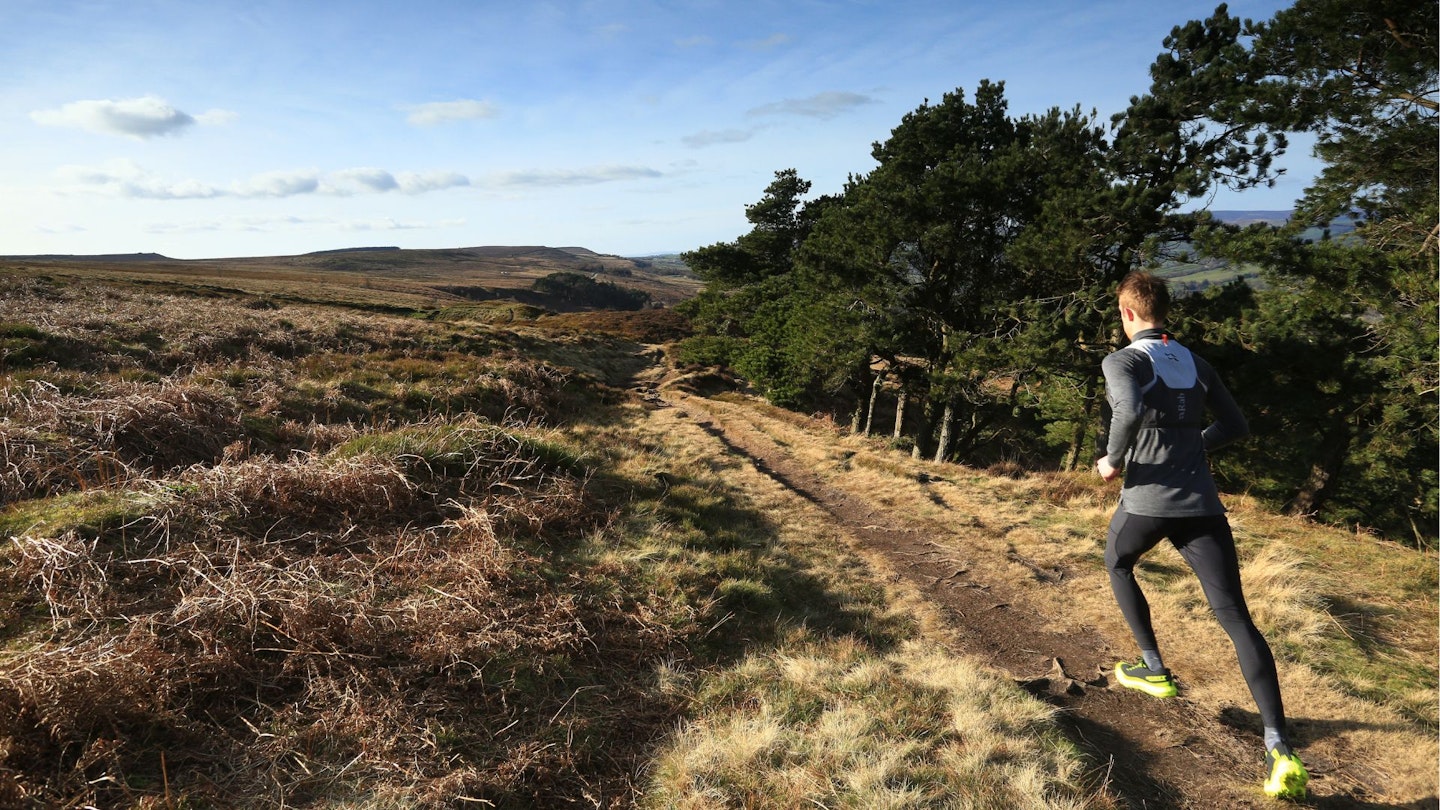 Testing ultra running shoes in the Yorkshire Dales, Ilkley Moor