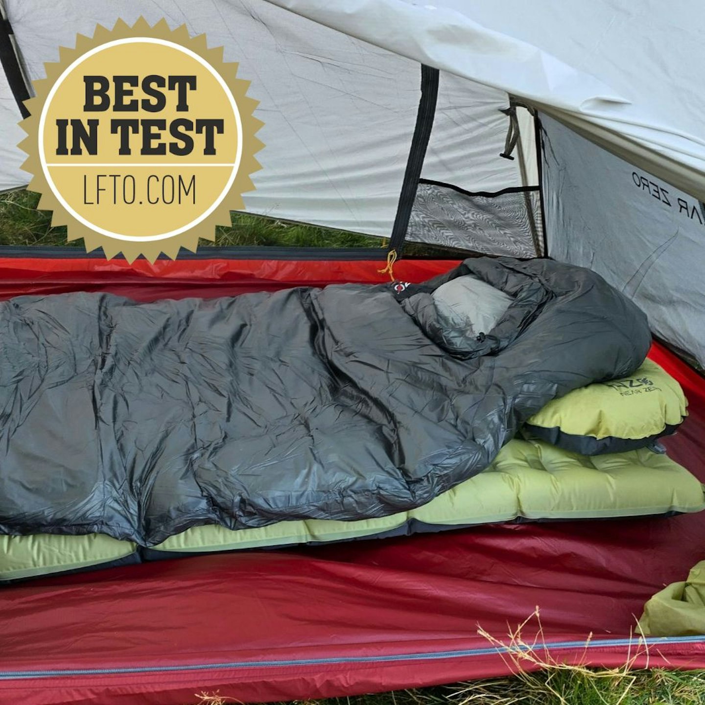 Near Zero sleeping mat inside a tent
