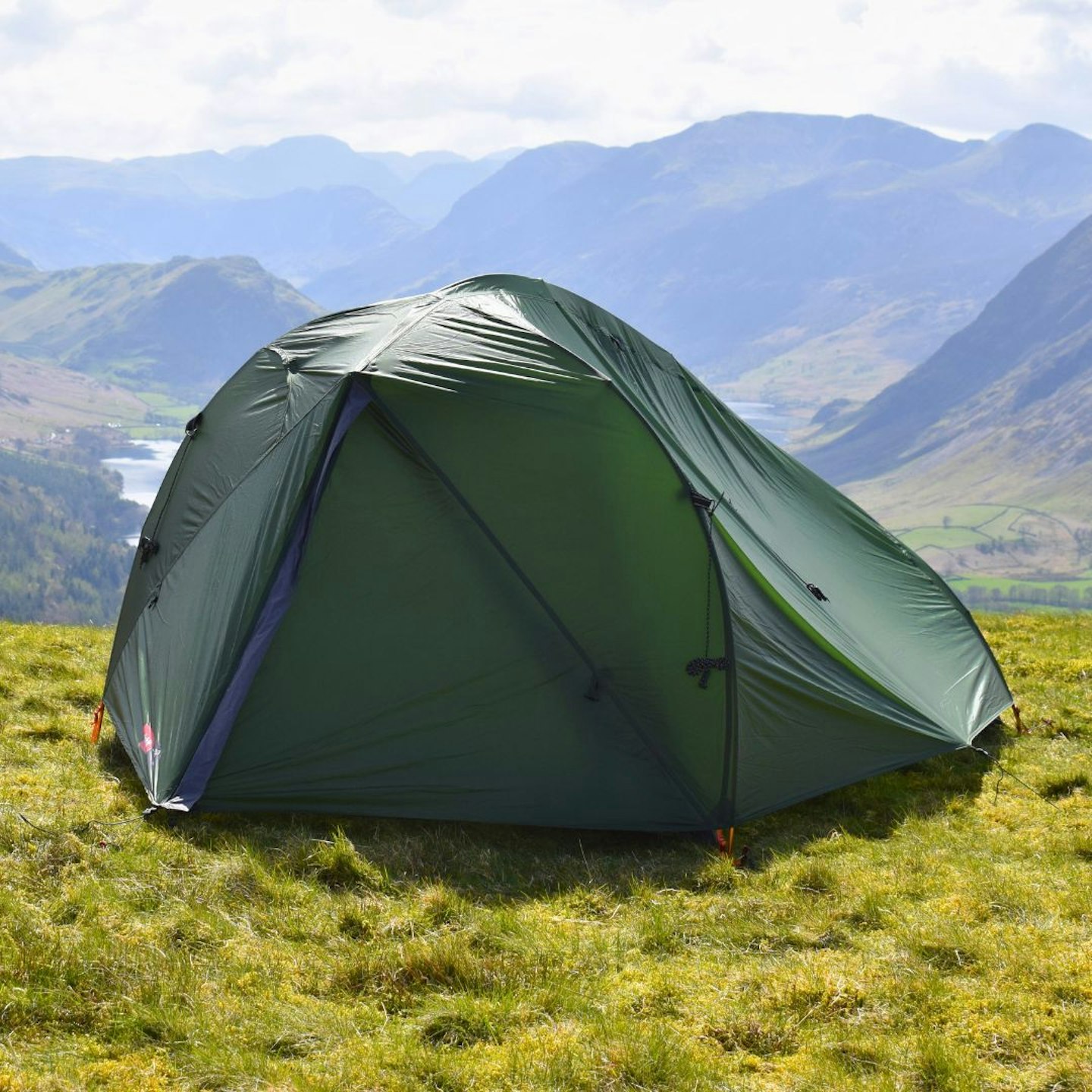 Alpkit Ordos 2 pitched on a hilltop