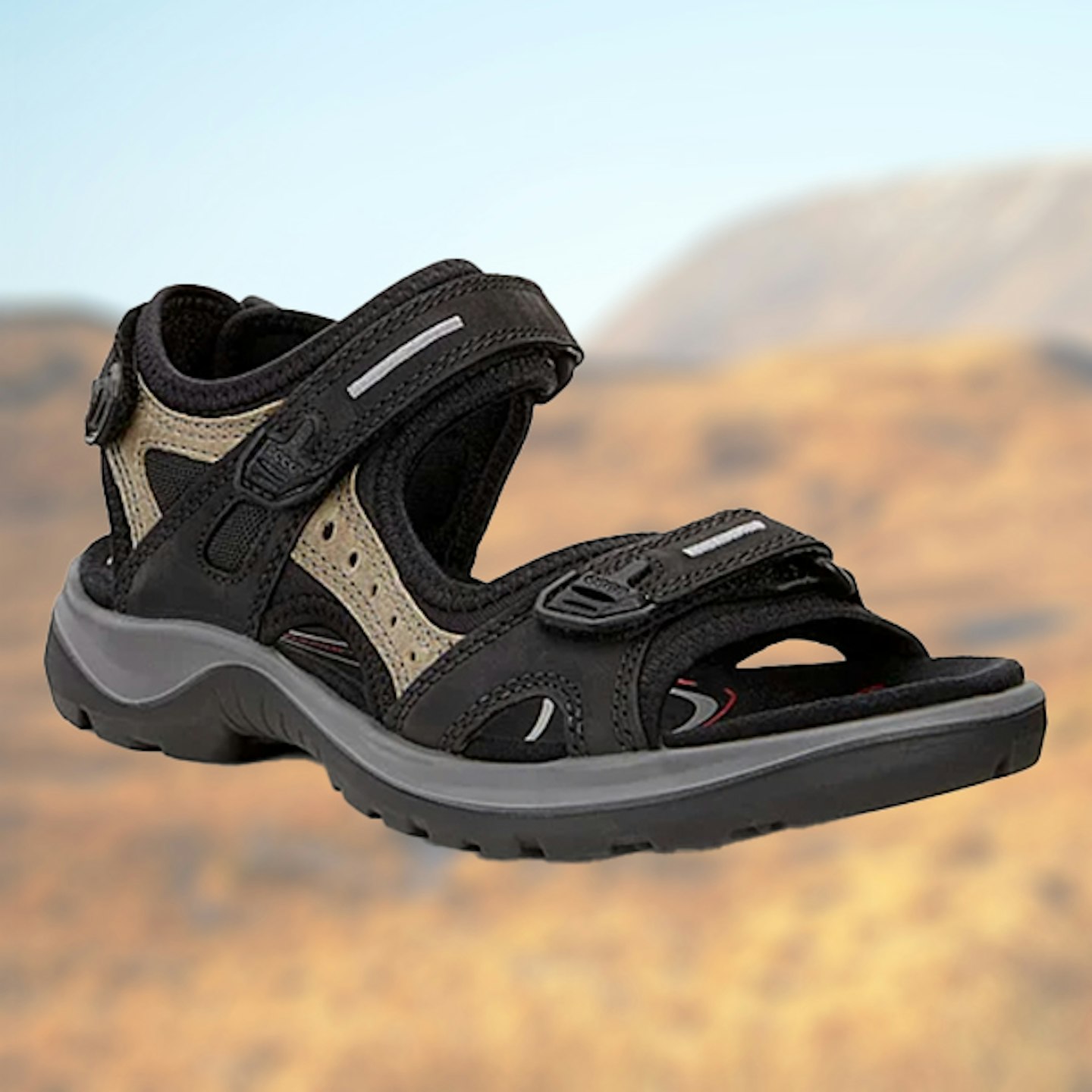 Ecco Offroad nubuck leather hiking sandal