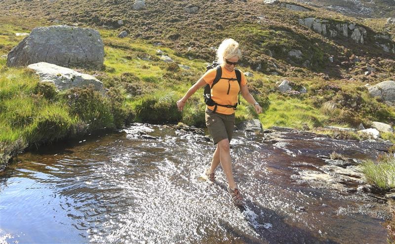 Jenna wearing the Keen Newport, one of the best hiking sandals