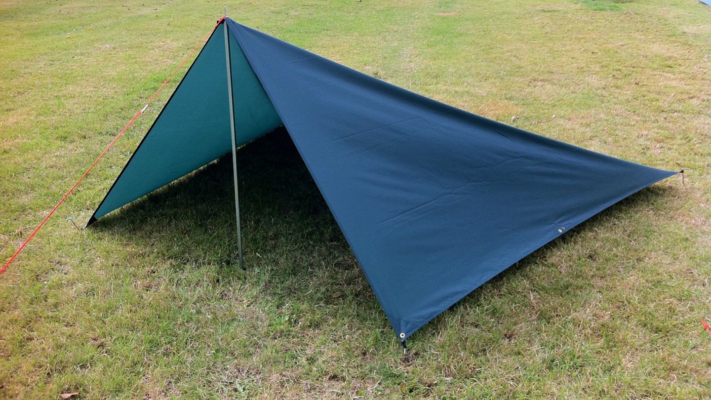 Closed A-frame tarp