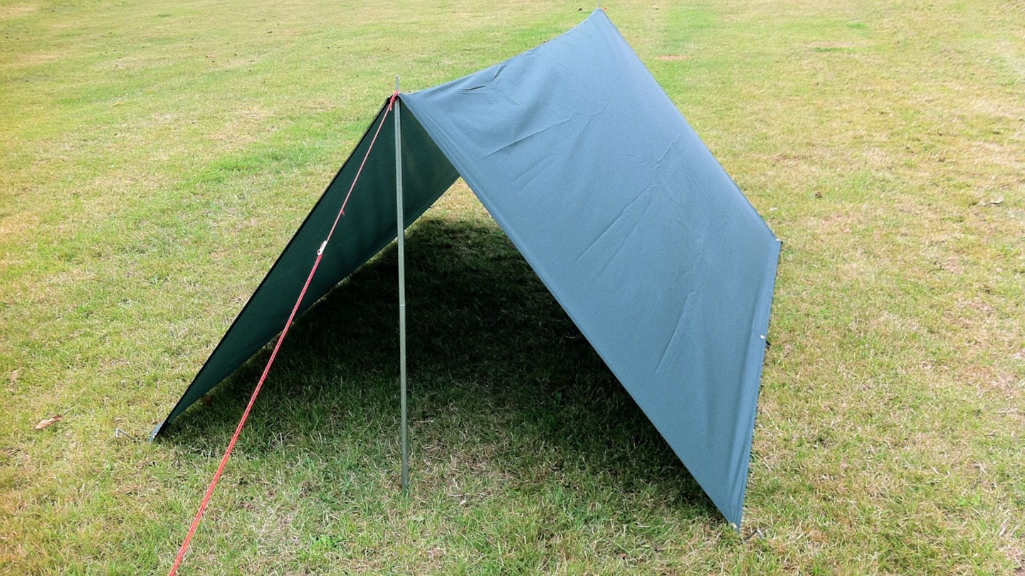 Floating A-frame tarp