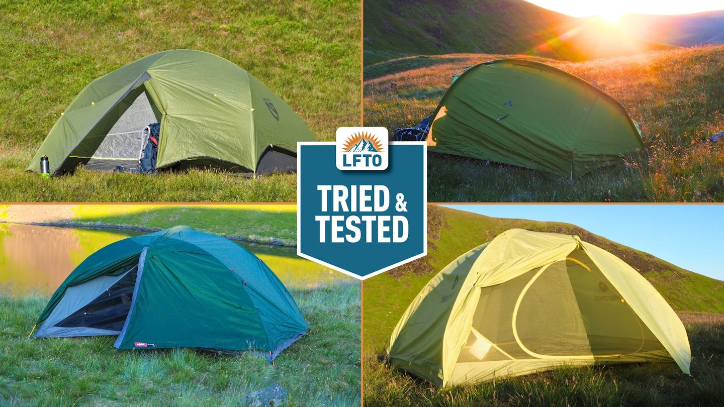 Four three-person tents being tested by LFTO