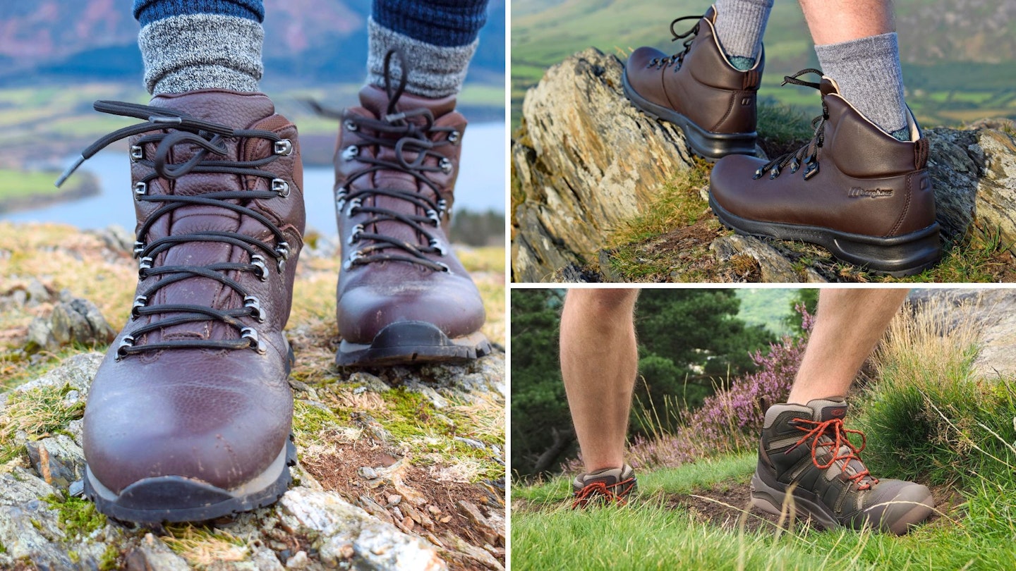 Photos of hikers wearing budget walking boots