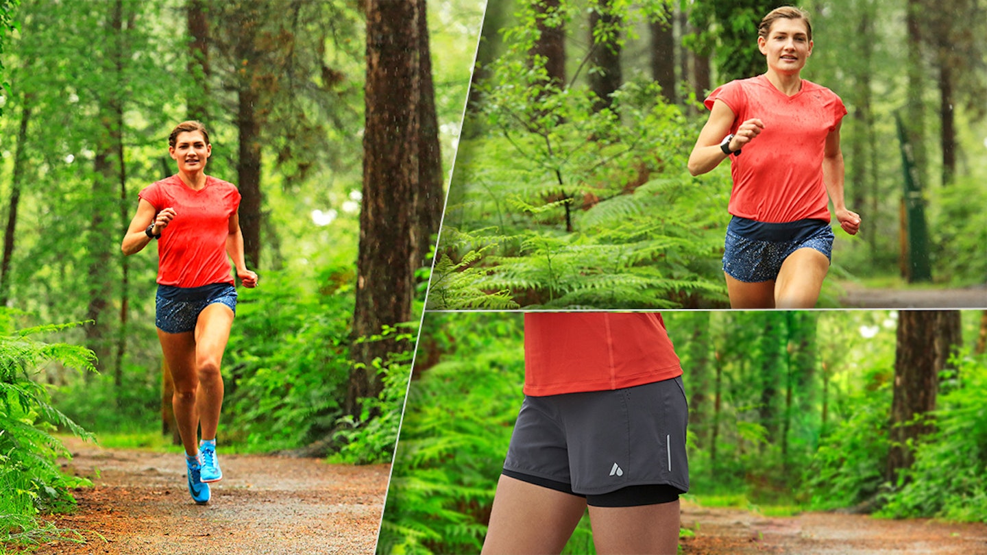 running shorts collage