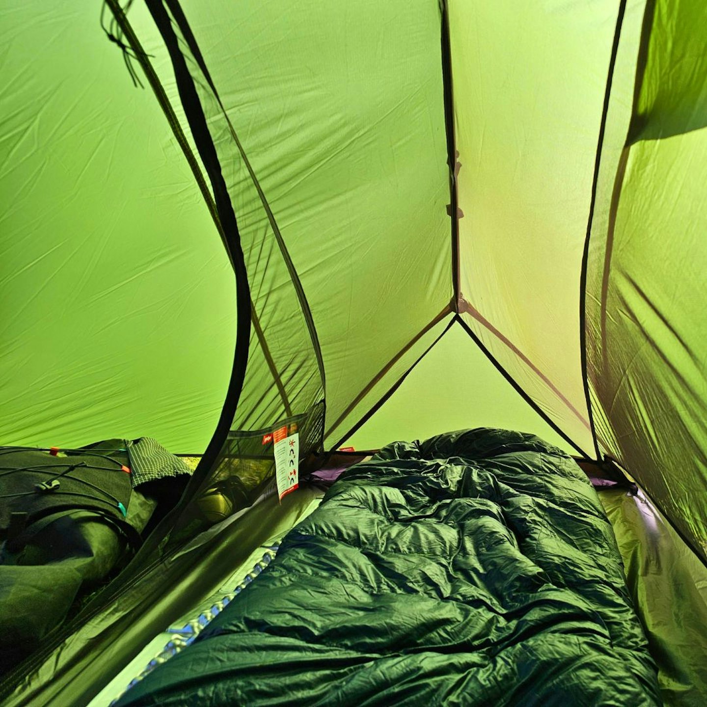 Interior view of Alpkit Ultra 1 Tent