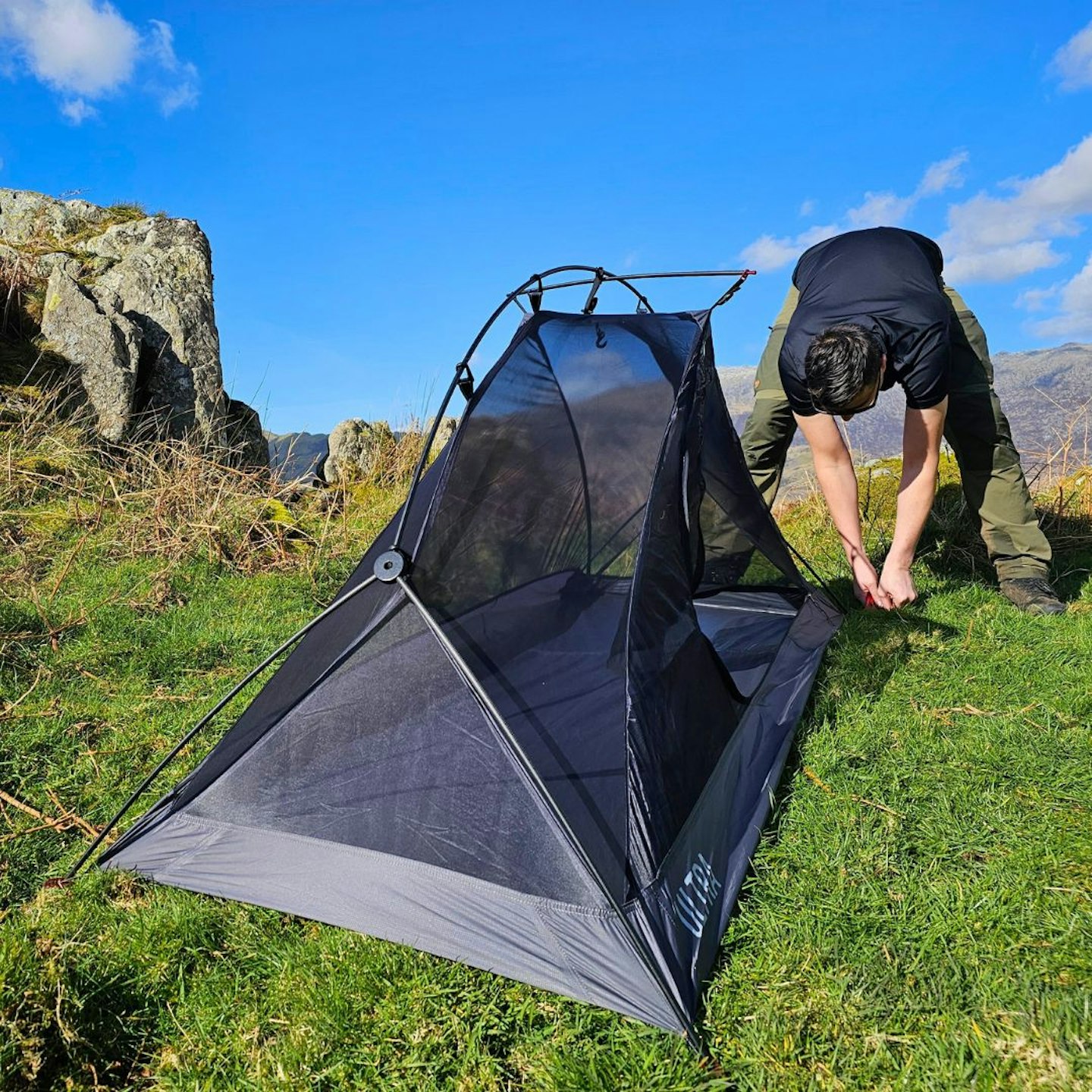 Alpkit Ultra 1 Tent inner pitching