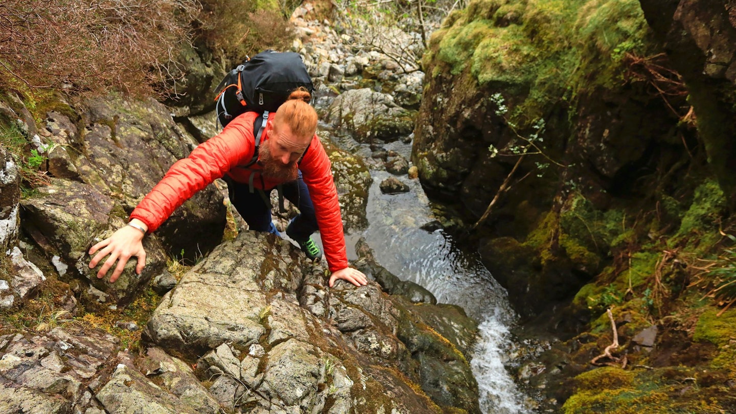 Crinkle crags Gill Scrambling Lake District