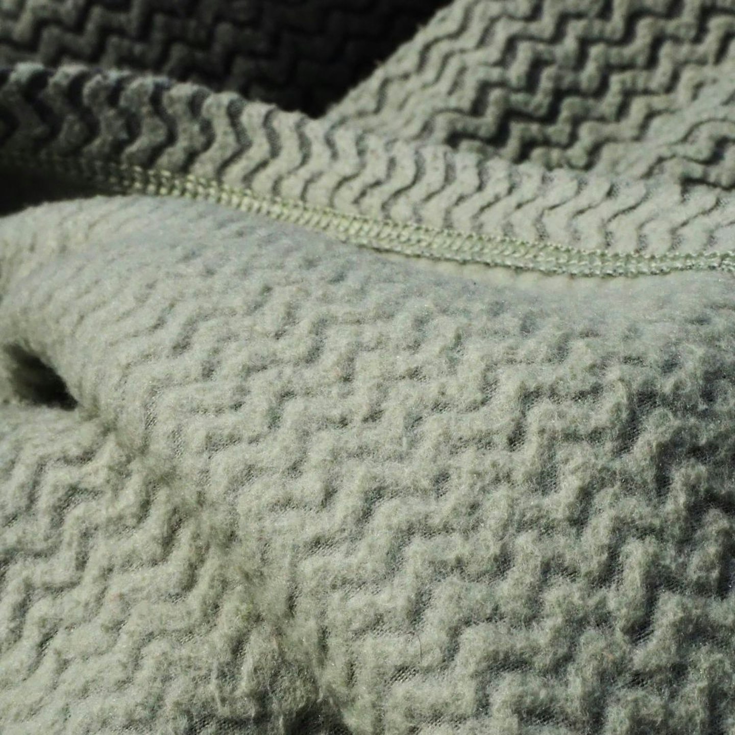 Closeup of Patagonia R1 Air Zip Neck inner fabric