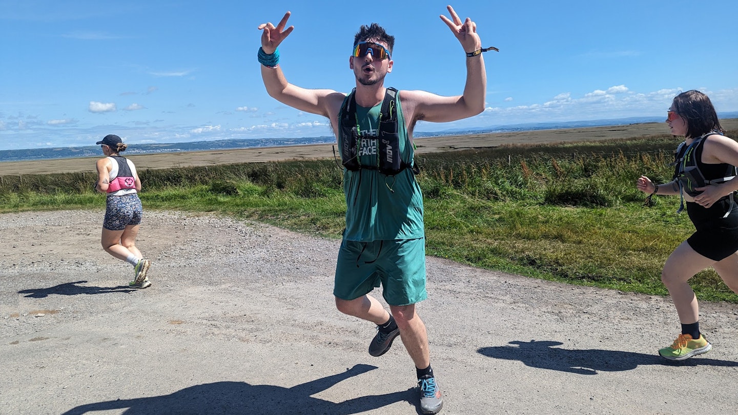 Milo Wilson Running to the pub at love trails