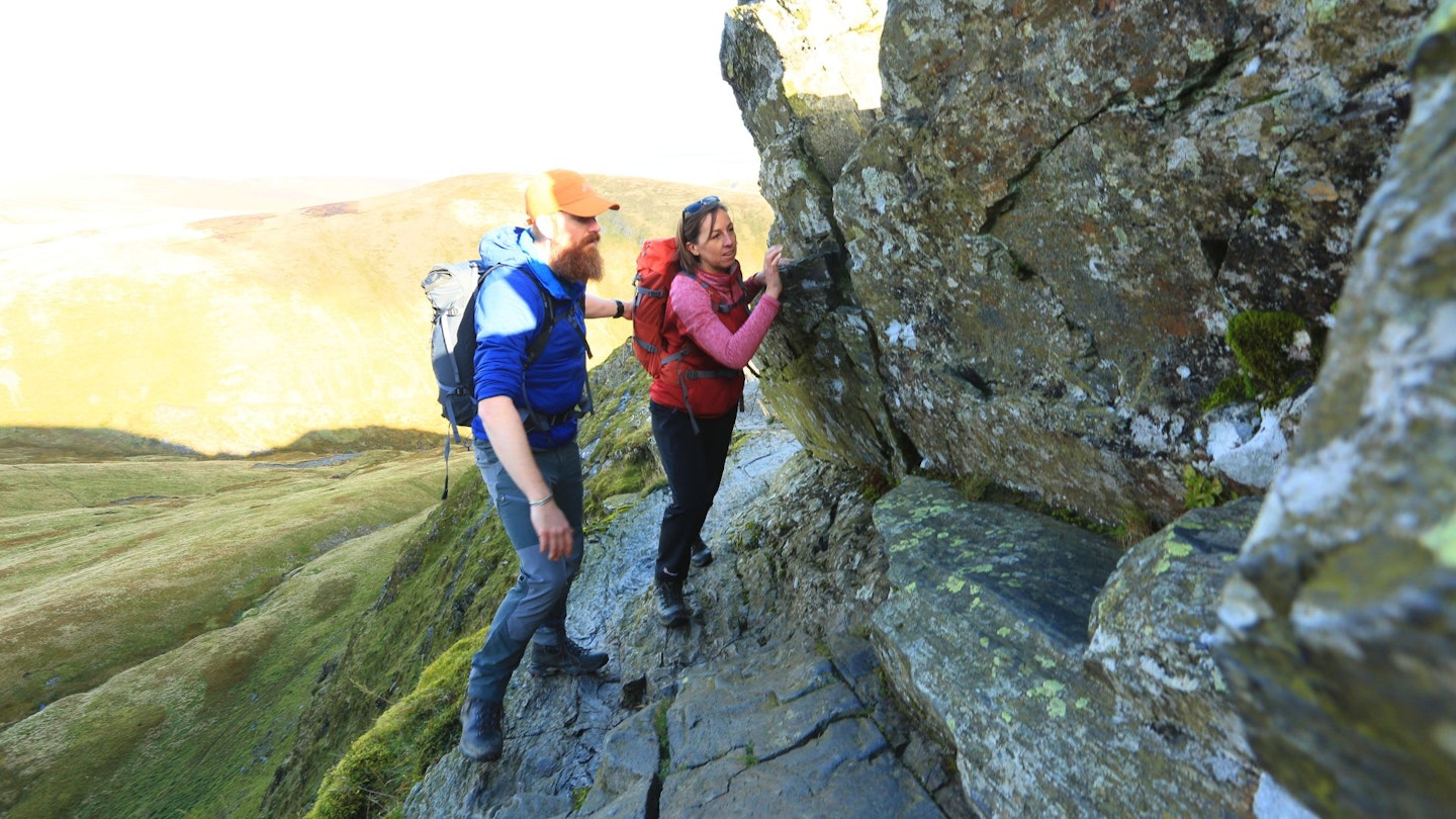 Scrambling Sharp Edge, Blencathra