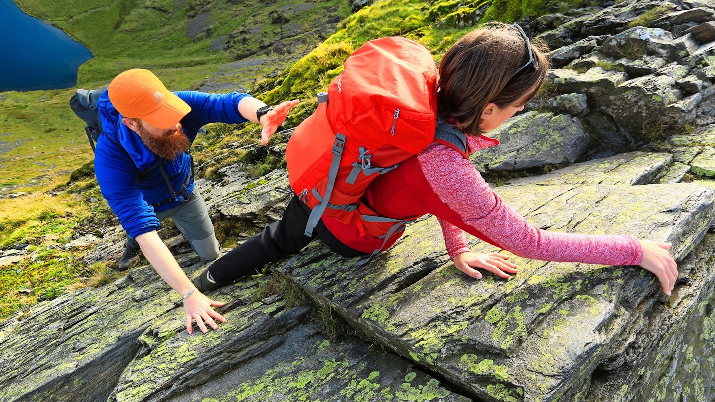 Scrambling Sharp Edge, Blencathra