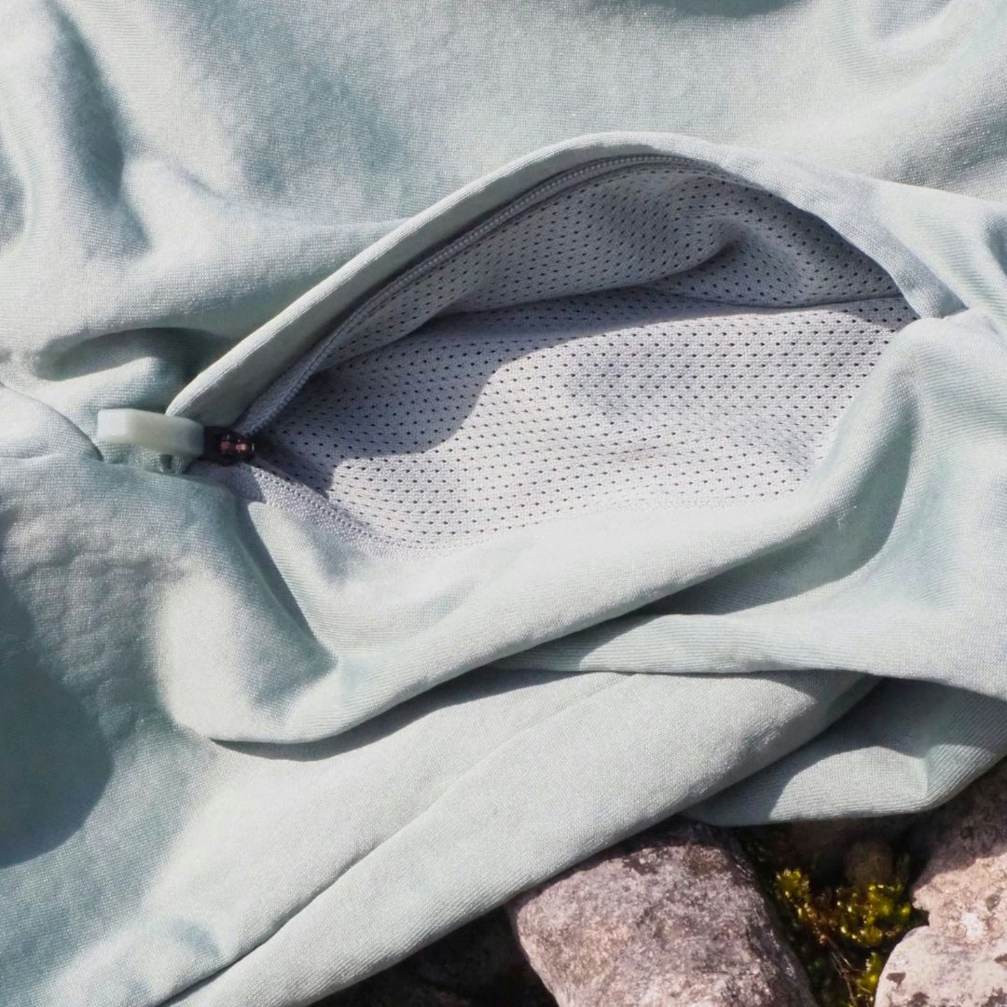 Adidas Terrex Xperior Light Fleece Hooded Jacket mesh-lined pocket