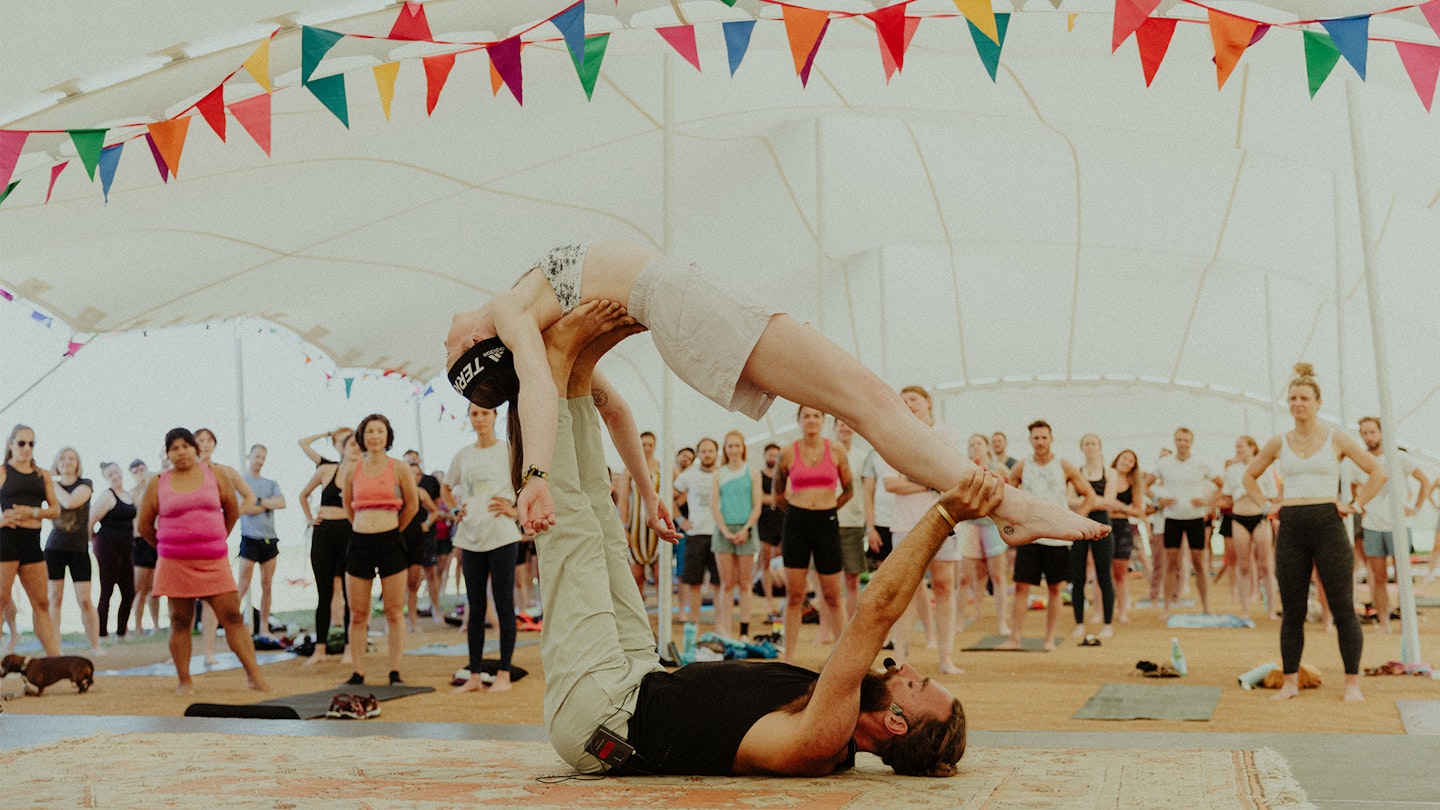 Yoga at love trails