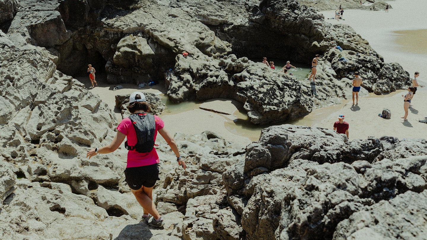 craggy rocks on the love trails beaches