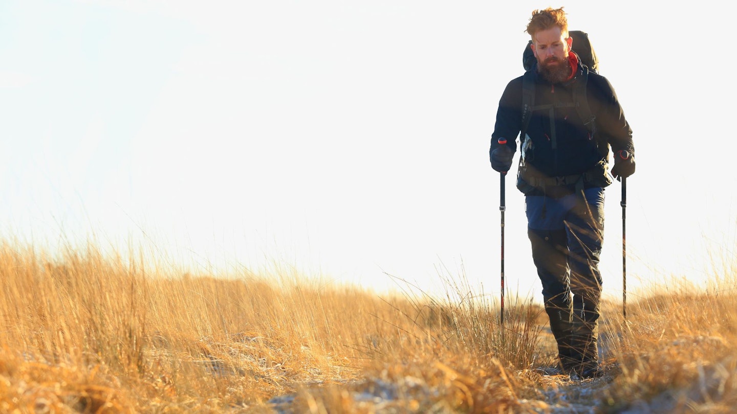 LFTO testing walking poles in Exmoor