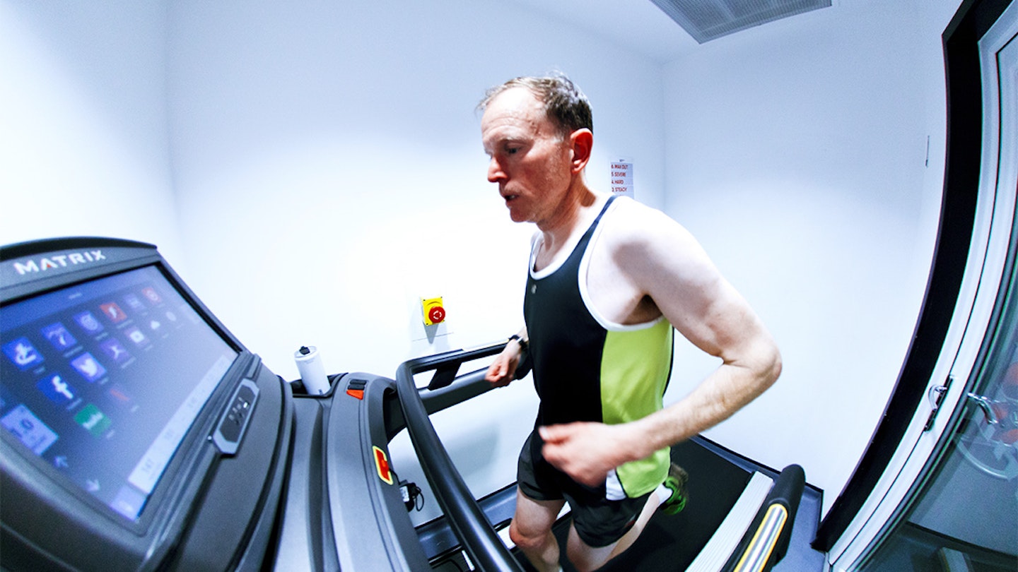 runner on treadmill