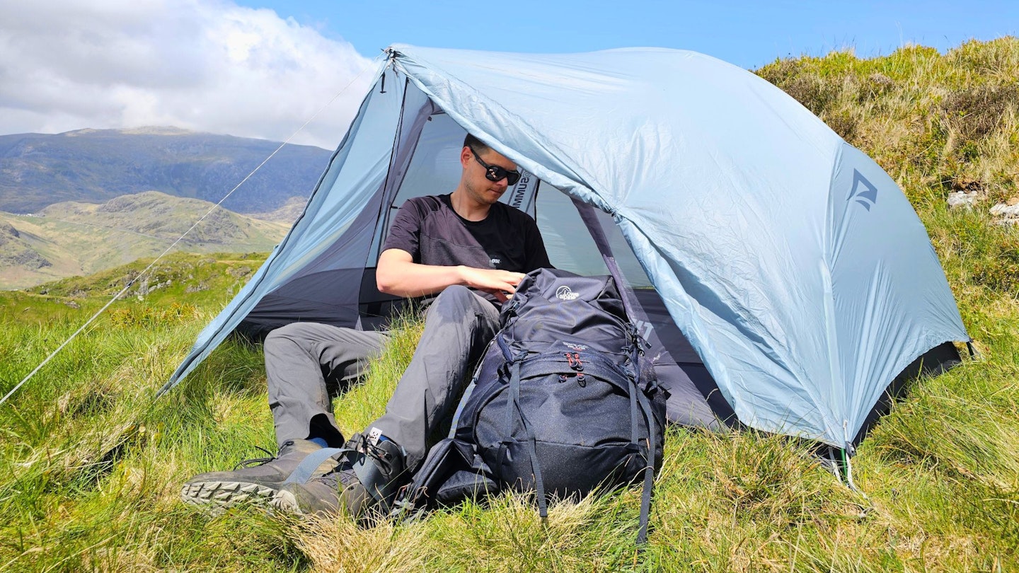LFTO tester Matt Jones on a backpacking trip