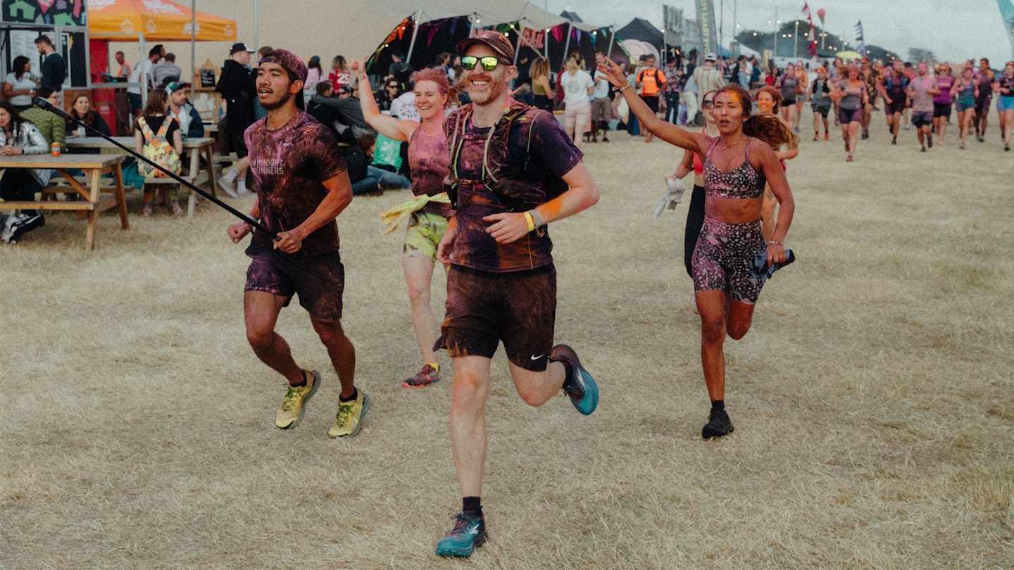 running at love trails festival in Gower