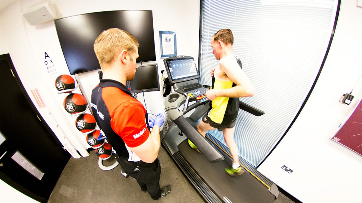 running on treadmill