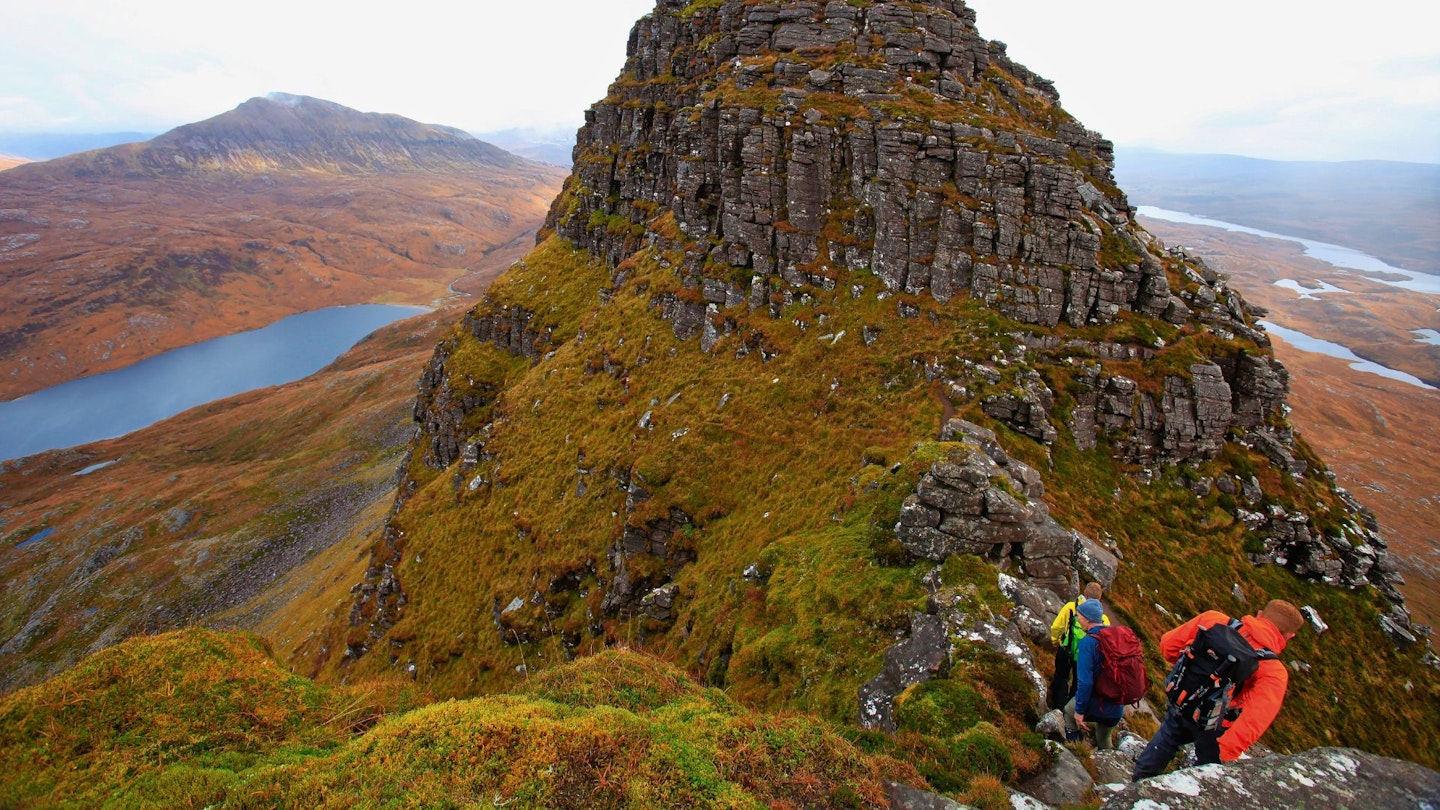 Climbing Meall Meadhonach