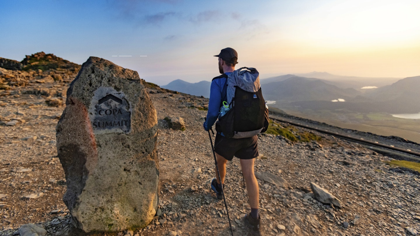 Our ultralight backpacker completing 3 Peaks challenge