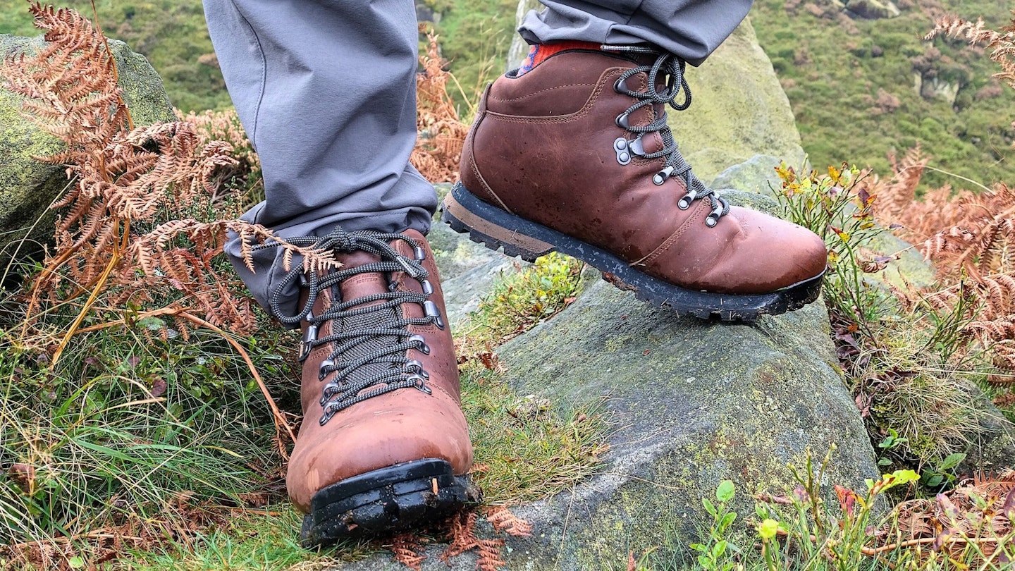 Hiker wearing Berghaus Hillwalker II GTX Boots