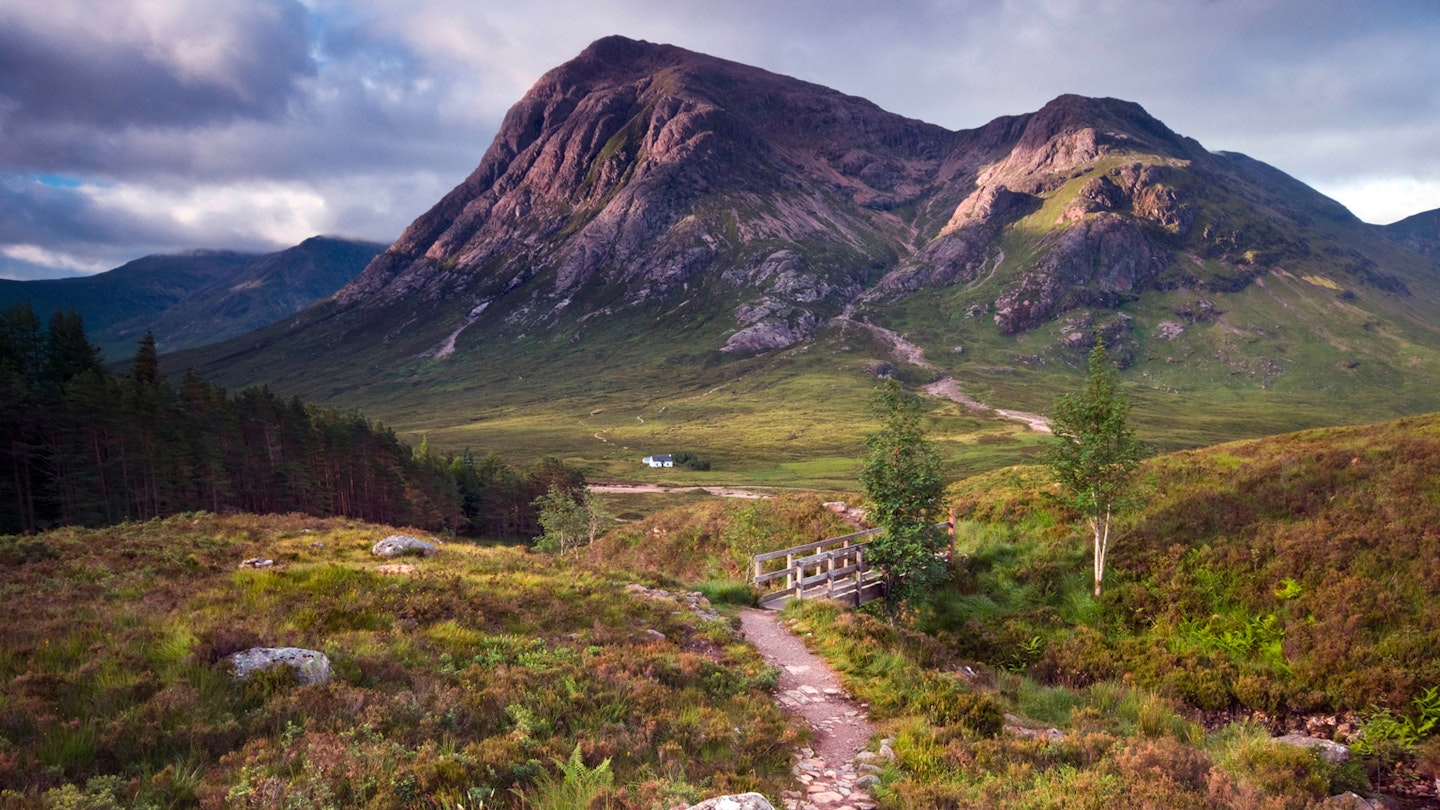 Bridge and mountain in the west highland way