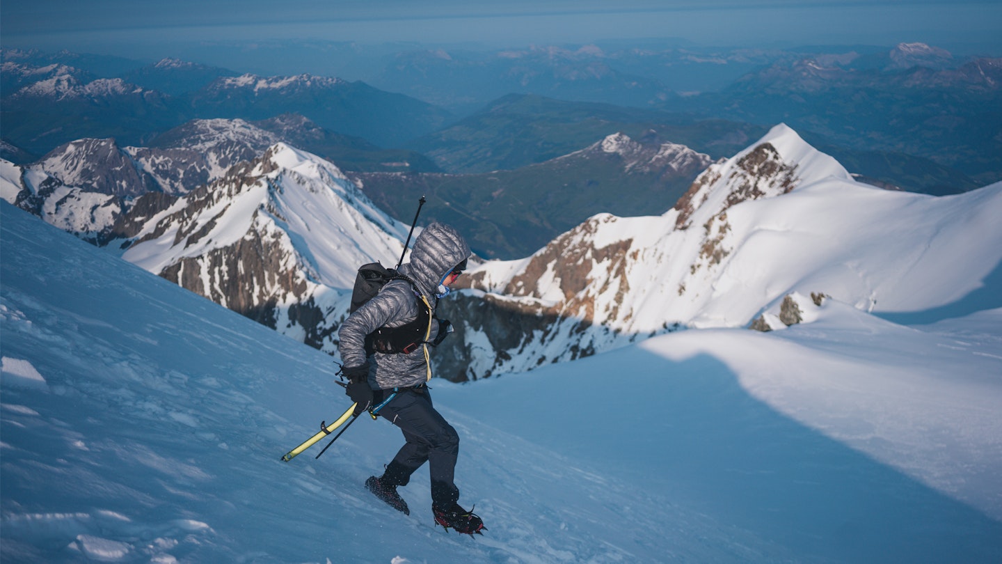 Hillary Gerardi descending Mont Blanc