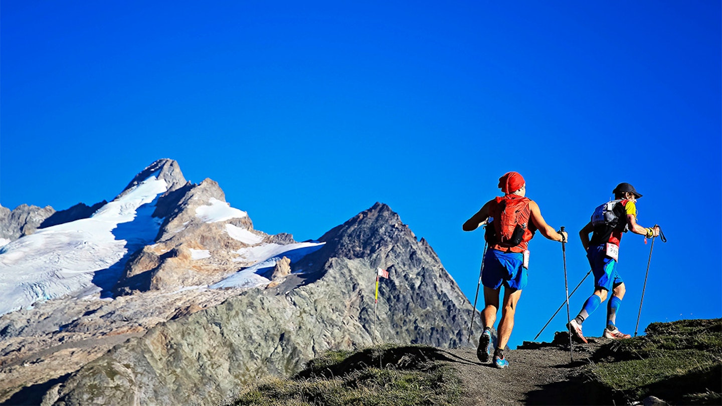 UTMB mountain ultra marathon acing course