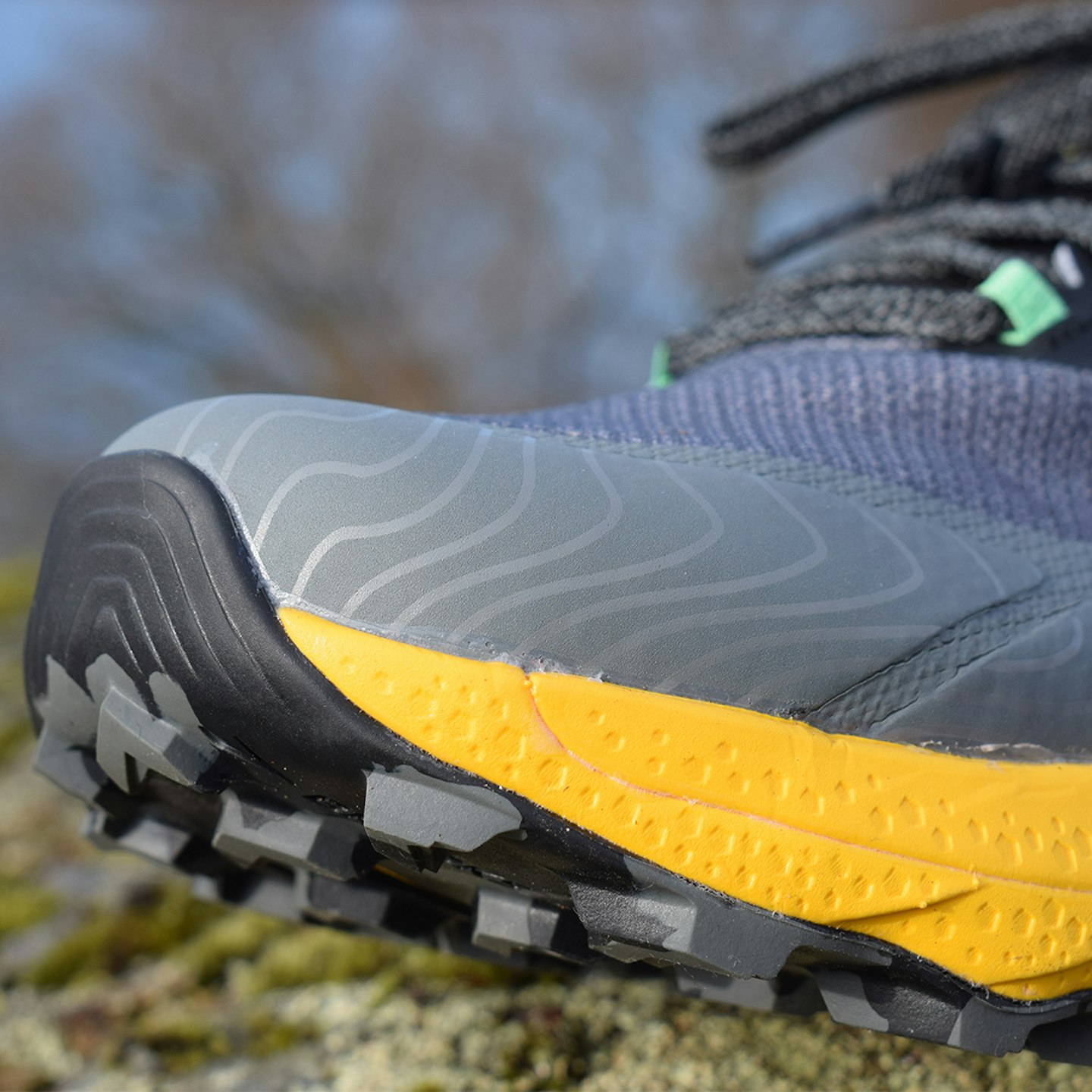 toebox on brooks cascadia 17 trail running shoe