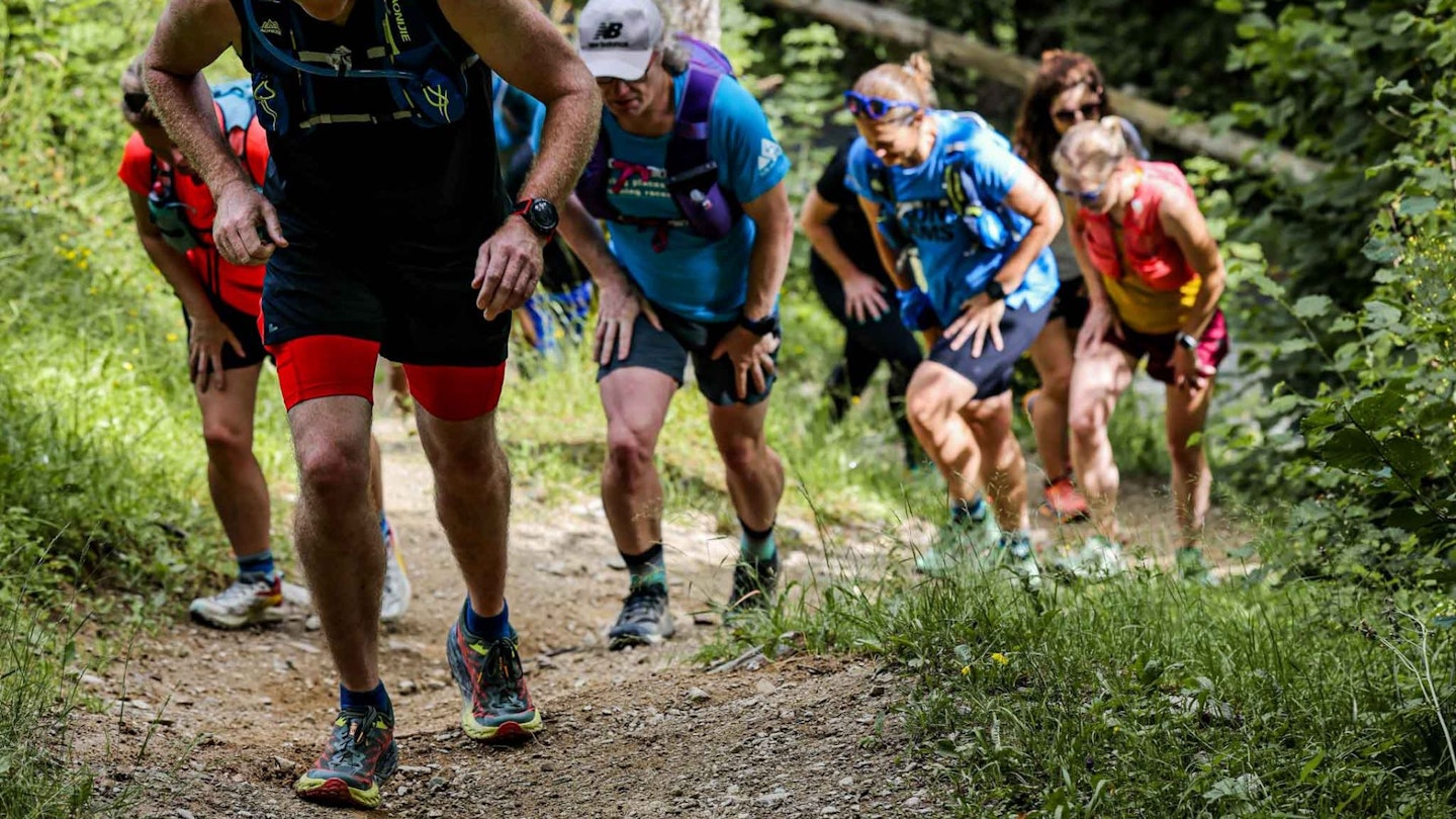 Uphill running technique