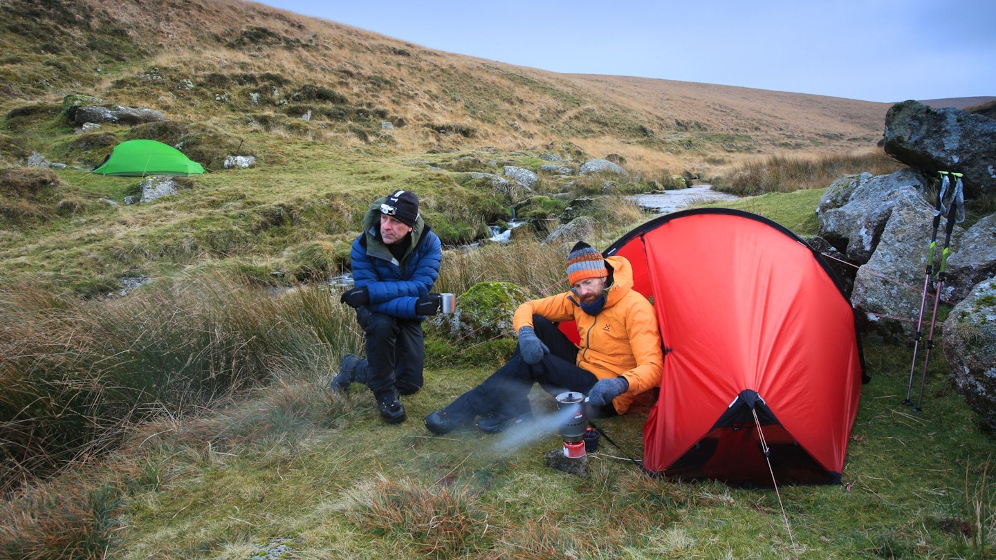 Wild camping Knack Mine West of Steeperton Tor Dartmoor