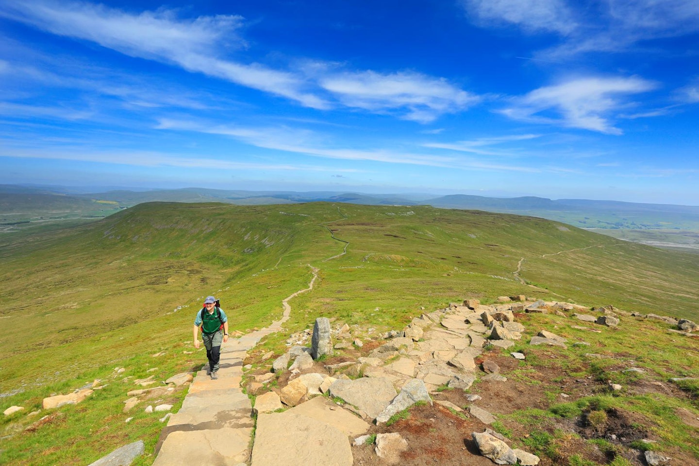 Climbing Ingleborough from Chapel Le Dale Yorkshire Dales Three Peaks_preview
