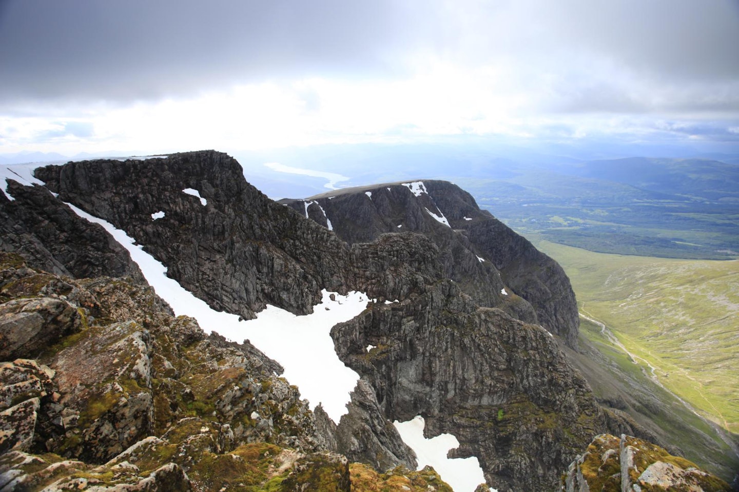 798NE Face of Ben Nevis from the Summit Scotland