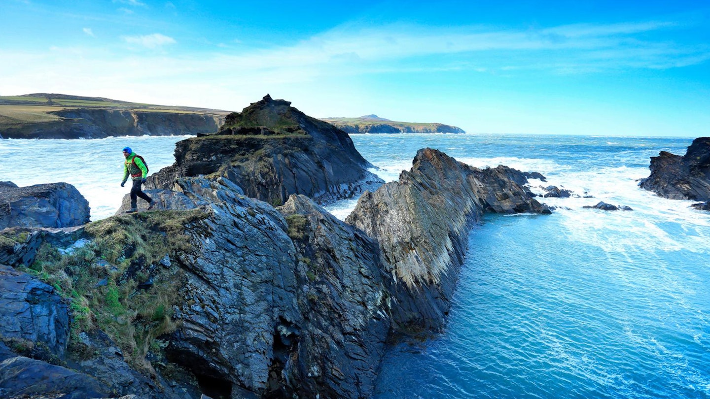 Abereiddy Blue Lagoon Tower Pembrokeshire Coast Path