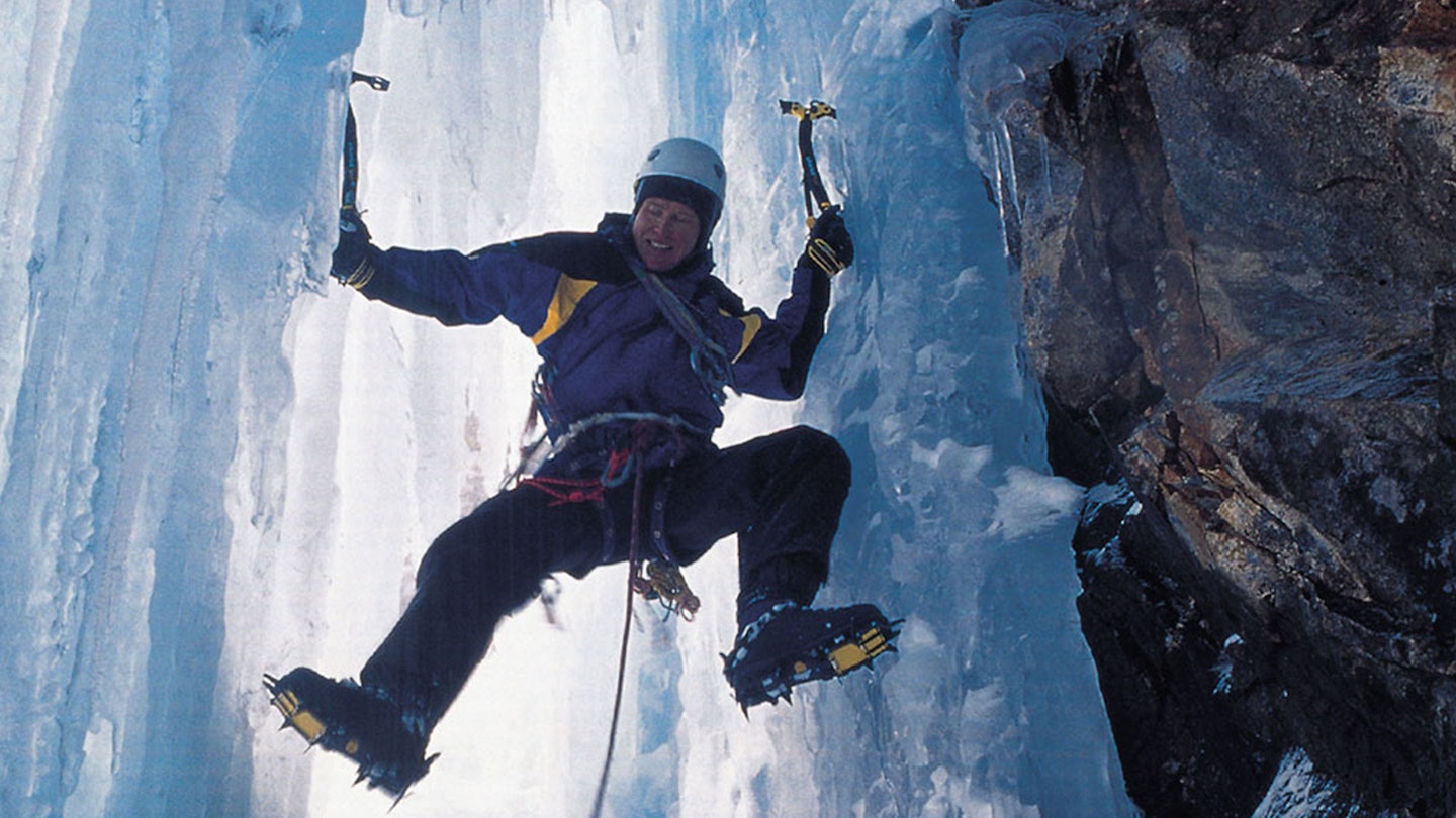 Alan Hinkes ice climbing